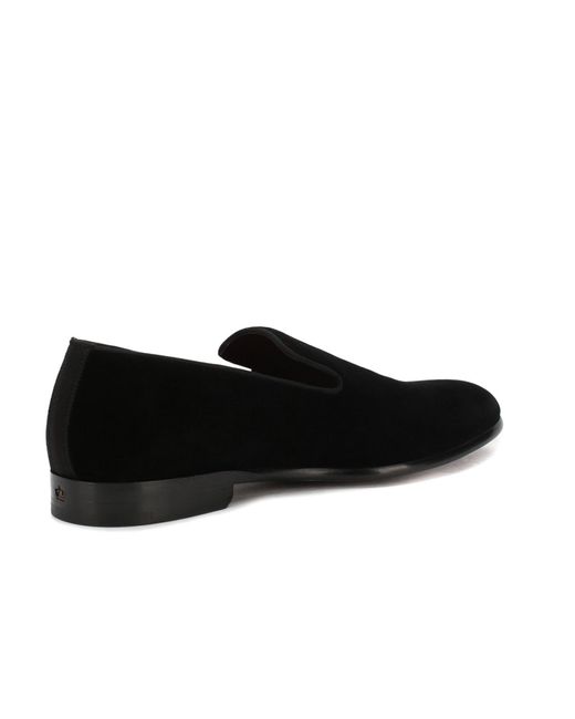 dolce and gabbana velvet loafers