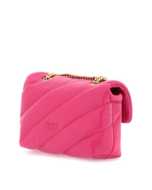 Pinko Pink Love Classic Puff Maxi Quilt Tasche