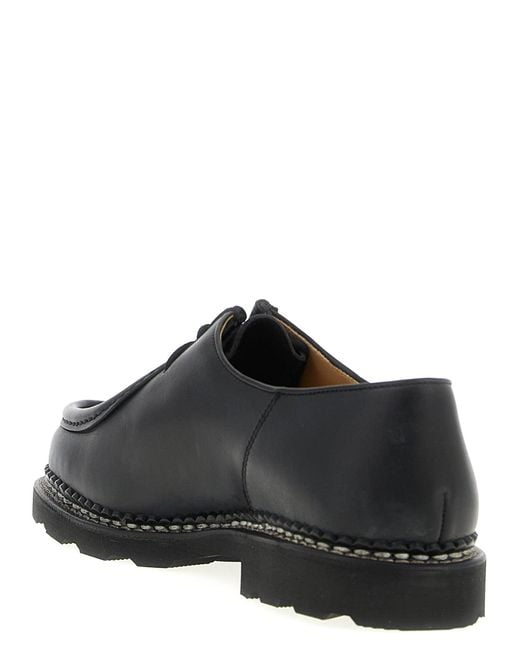 Paraboot Black 'Michael' Derby Shoes