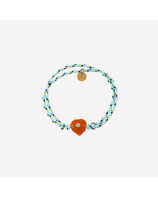 Sorbet Island Blue Guardian Bracelet With Glass Bead