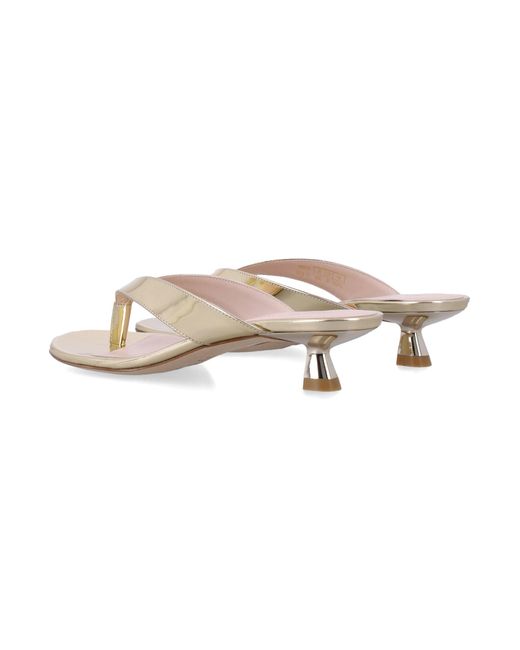 Stuart Weitzman Metallic Elegant Flat Shoes For