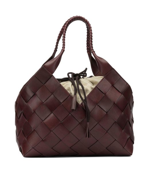 Castello Borse A Spalla E Tracolla Bordeaux-Donna di Dragon Diffusion in Brown