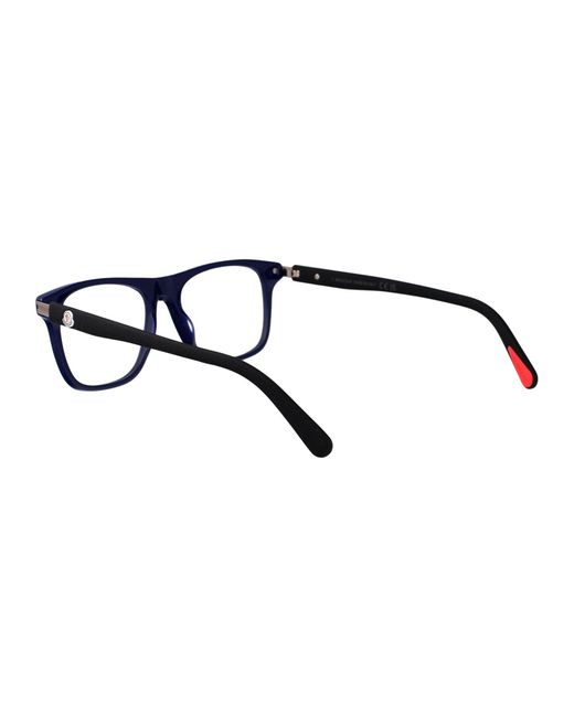 Moncler Blue Acetate Glasses for men