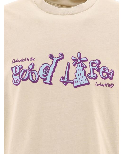 Camiseta de "Life" Carhartt de color Natural