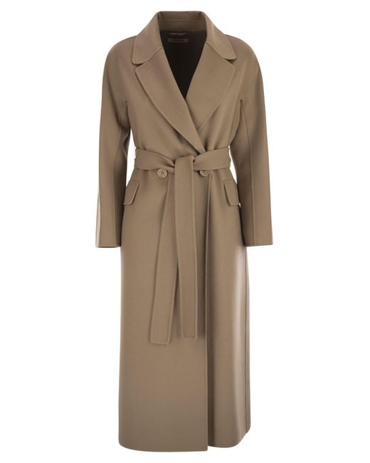 Max Mara Natural Enzo Oversized Wool Coat