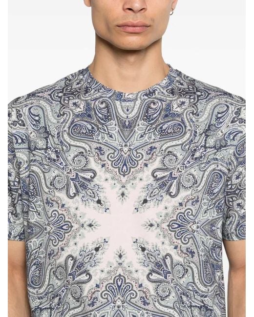 Etro Gray T-Shirt Roma