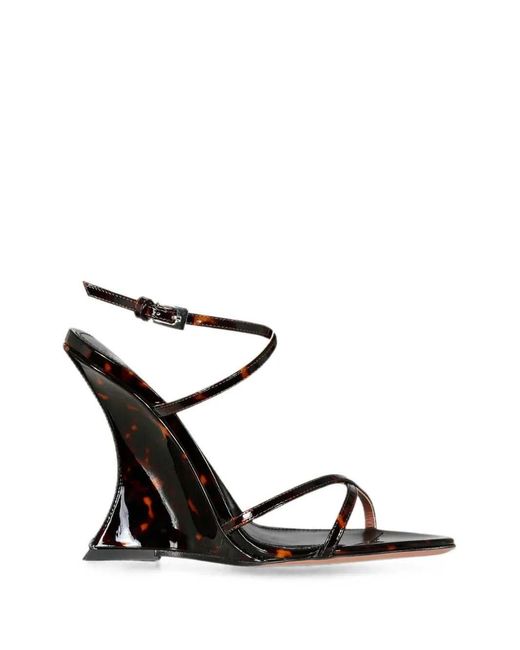 Paris Texas Brown Nina Wedge Sandals