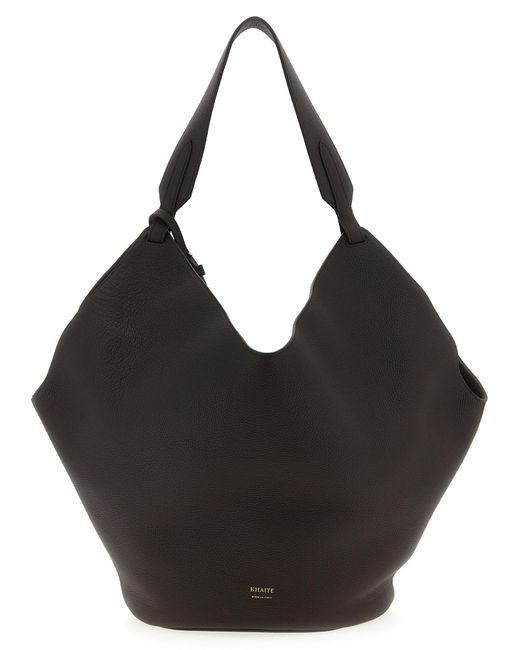 Khaite 'lotus Medium' Boodschappentas in het Black