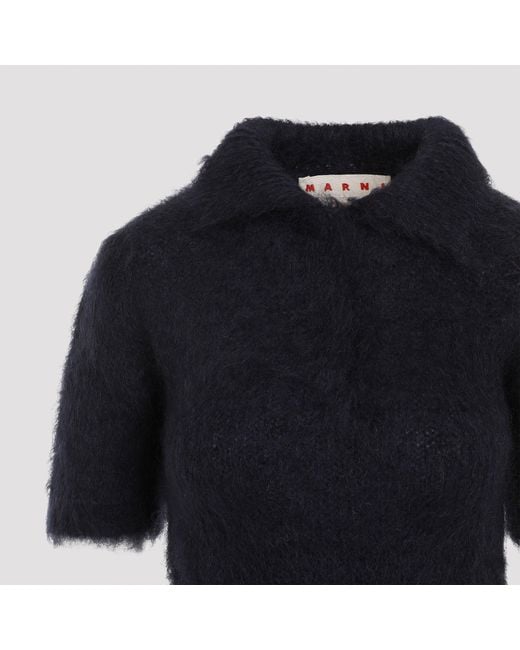 Marni Polo Blauw in het Black
