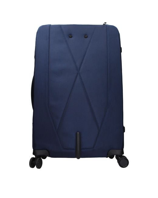 Piquadro Blue Trolley Fabric