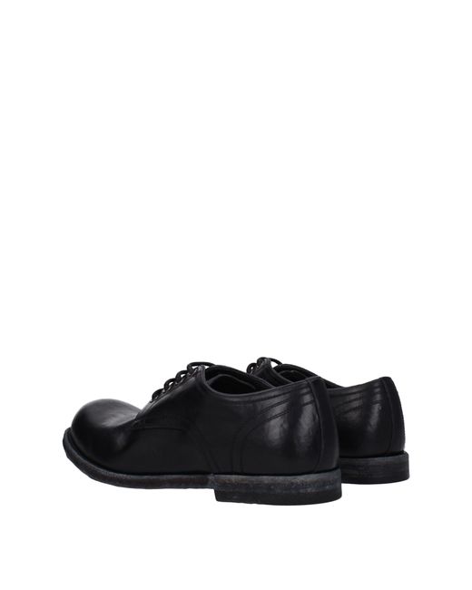 Dolce & Gabbana Black Dolce&Gabbana Derby Re Edition Uomo Pelle Nero for men