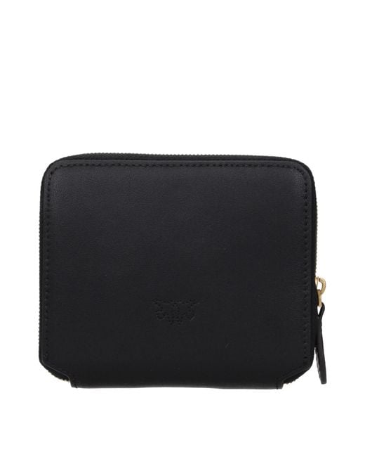Pinko Black Wallet Leather