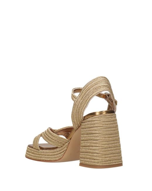 Castaner Metallic Sandalen golden