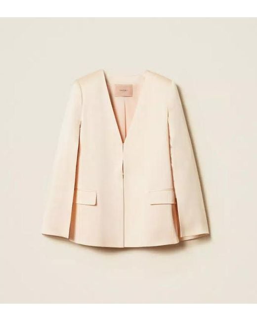 Twinset Natural Cape Jacket