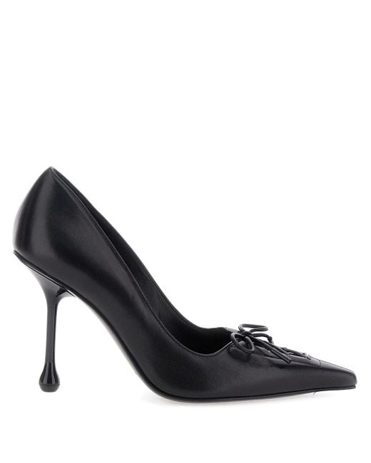 Jimmy Choo 95 Mm Scarlet Pumps Met Veters in het Black