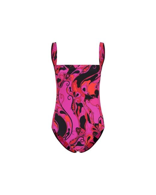 Emilio Pucci Pink Polyamide One-Piece