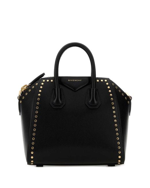 Givenchy Black Leather Mini Antigona Handbag