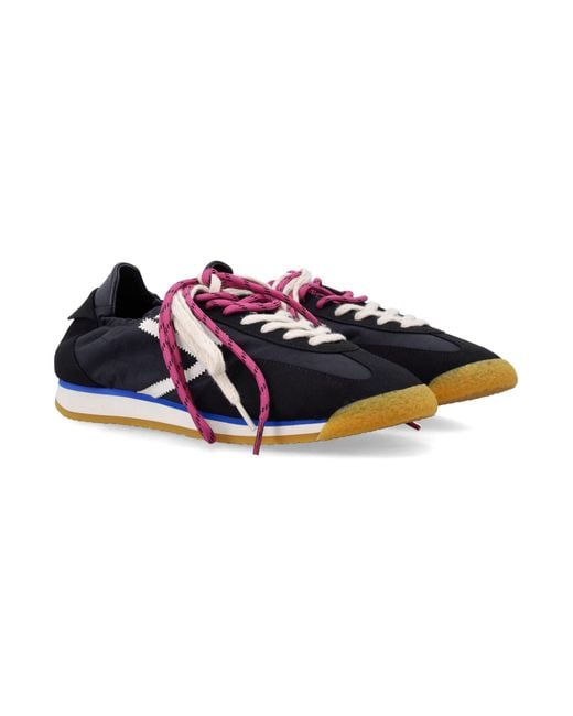 PURAAI Blue Panther Vegan Lace-Up Sneakers