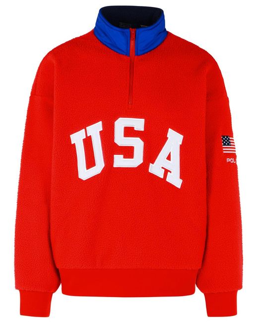 Polo Ralph Lauren Rode Polyesterfleece in het Red voor heren