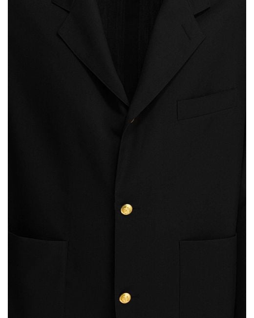 Blazer en laine Beams Plus en coloris Black