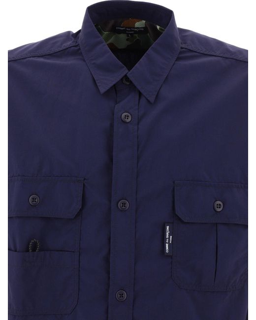 Comme des Garçons Cargo Style Shirt in Blue für Herren