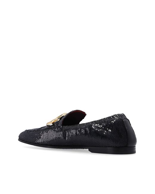 Dolce & Gabbana Blue Ariosto Paillettes Loafers for men