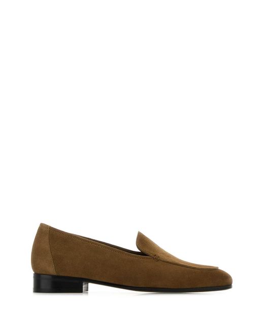The Row Brown Slip On Loafers