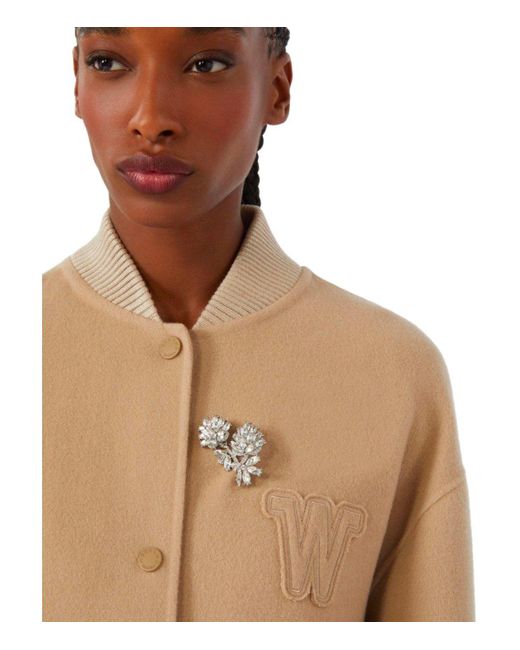 Weekend by Maxmara White Civada Flower Brooch