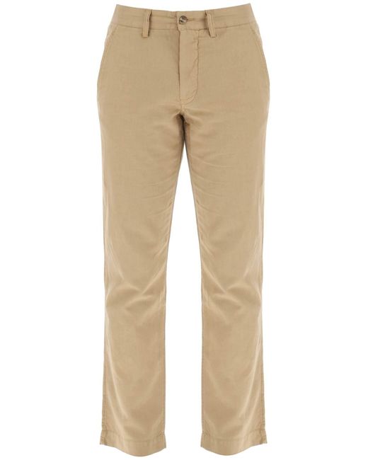 En lin et pantalon de mélange de coton pour Polo Ralph Lauren pour homme en coloris Natural