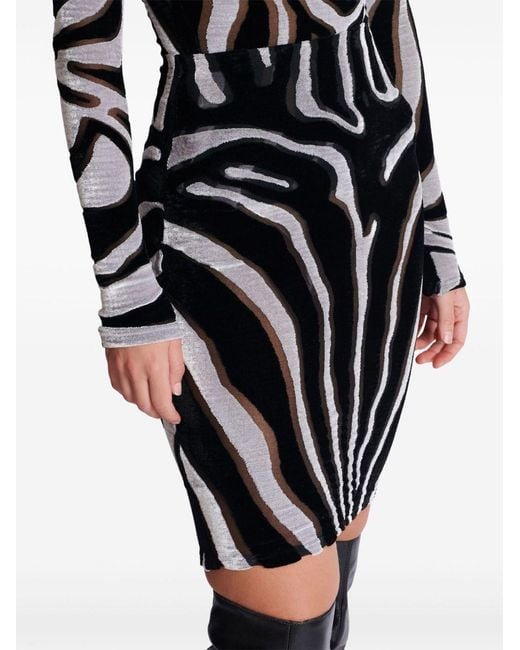 Pencil Skirts Balmain de color Black