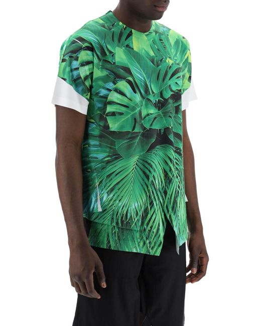 Comme des Garçons Jungle Print T -shirt Met in het Green voor heren