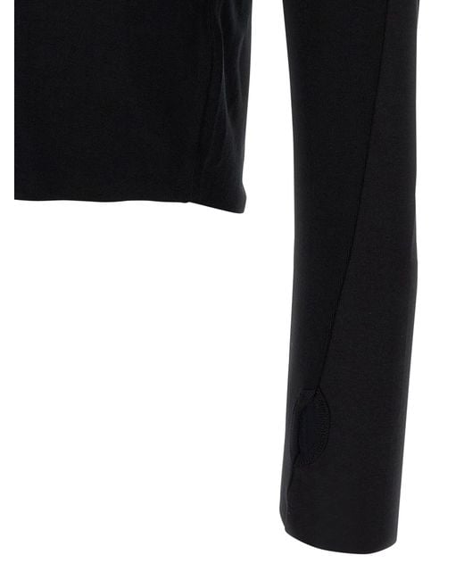 Thom Krom Langarm T -Shirt in Black für Herren