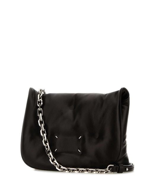 Maison Margiela Black Leather Crossbody Bag for men