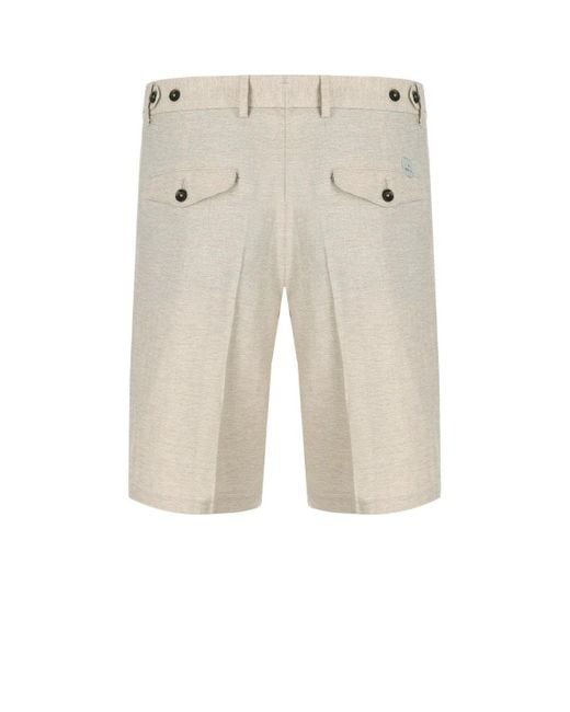 Manuel Ritz Natural Melange Bermuda Shorts for men