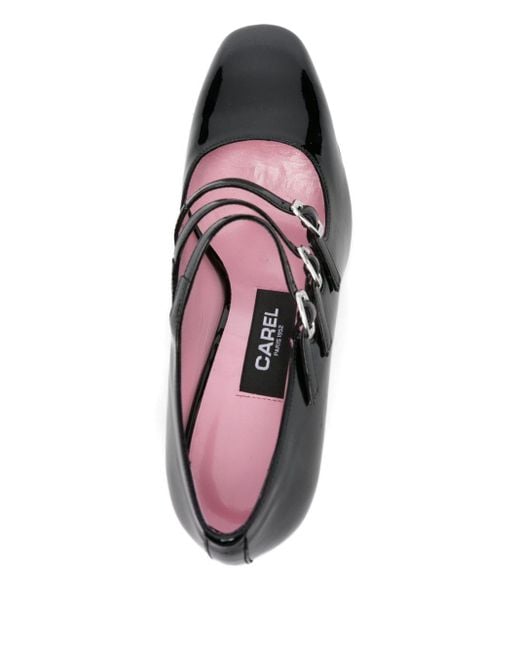 CAREL PARIS Keel Patent Leather Pumps in het Black