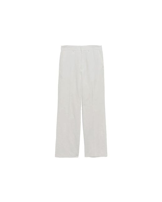 Casablancabrand White Casablaca Cotton Wide-leg Pants for men