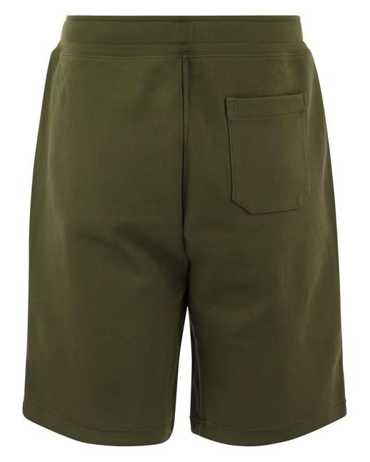 Shorts a doppia maglia di Polo Ralph Lauren in Green