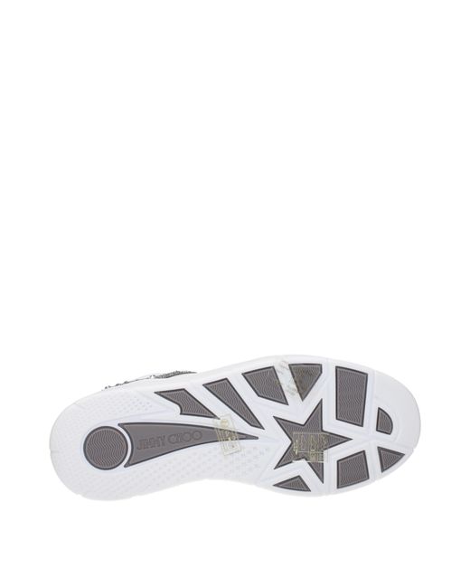 Jimmy Choo Sneakers Florent Dames Leer Wit/zilver in het White