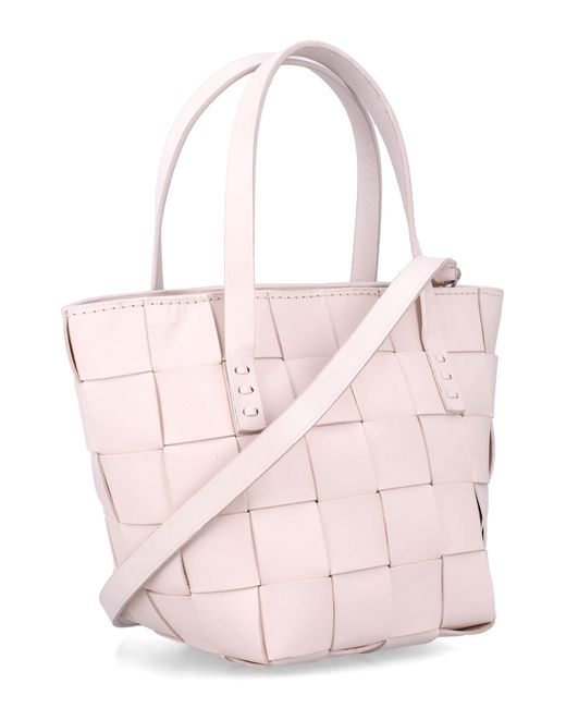 Dragon Diffusion Pink Elegant Mini Leather Bag
