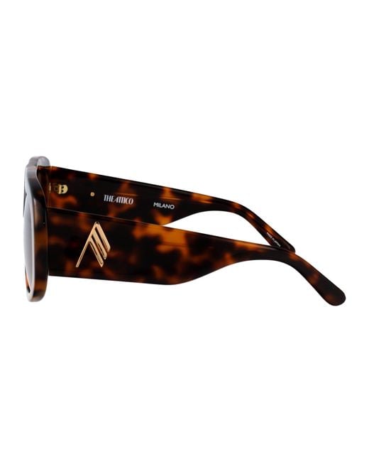 The Attico Brown Mask Sunglasses Attico57 C8 Sun C8