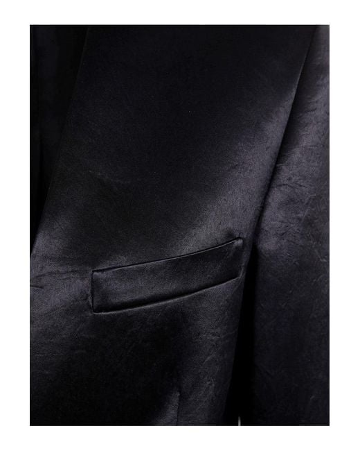 Philosophy Di Lorenzo Serafini Black Double Breasted Blazer
