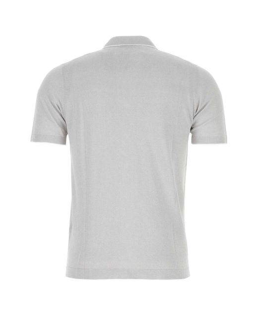 Fedeli Gray Linen Blend Cardigan for men