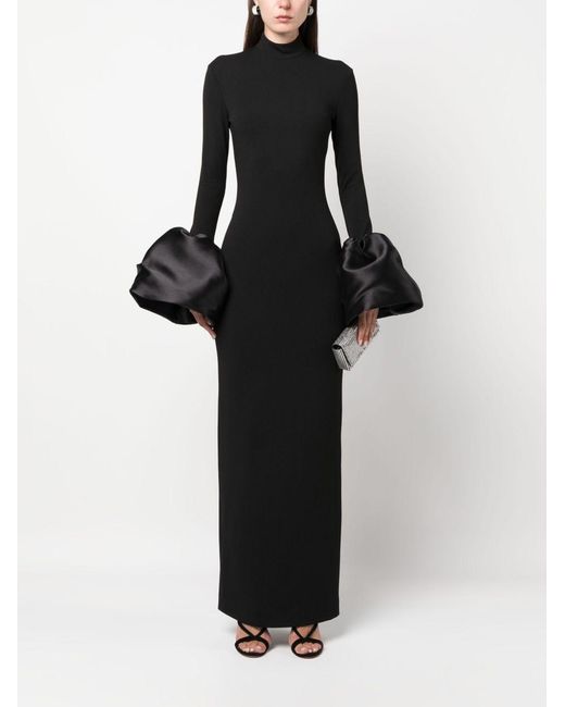 Solace London Black Viviana Maxi Dress