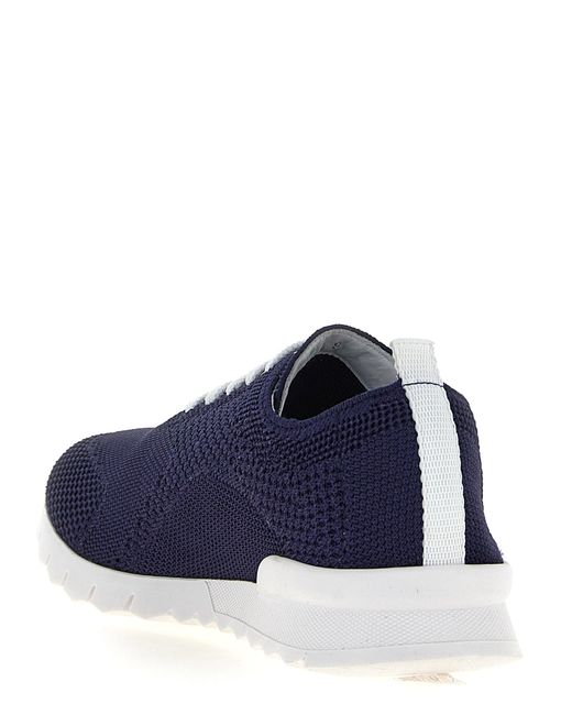 Kiton Blue Breathable Mesh Technical Sneakers for men