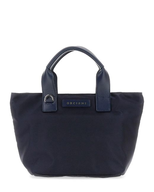 Orciani Blue Smart Ecoline Handbag