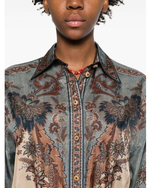 Zimmermann Ascension Blouse in het Gray