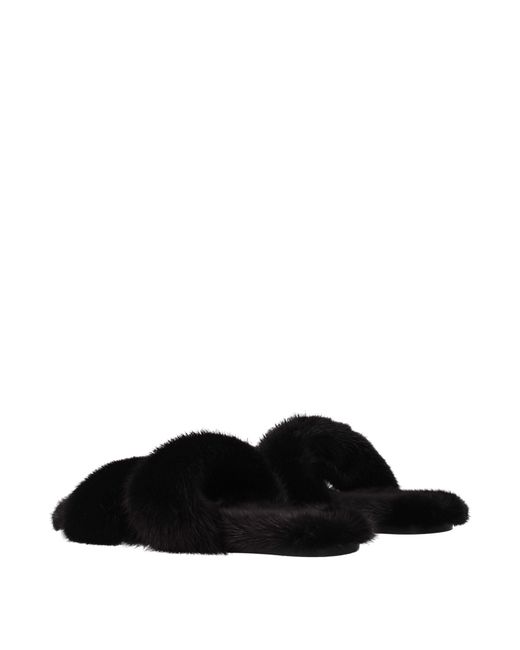 Saint Laurent Black Mules And Clogs For Visone
