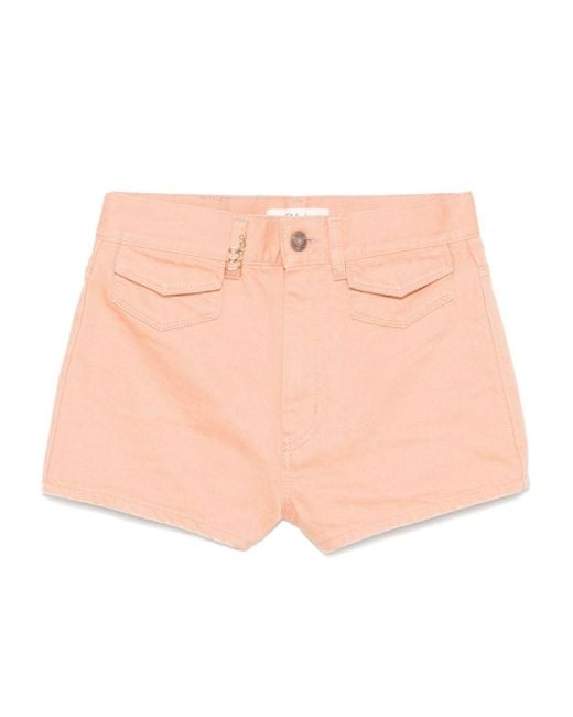 Shorti Di Denim di Chloé in Pink