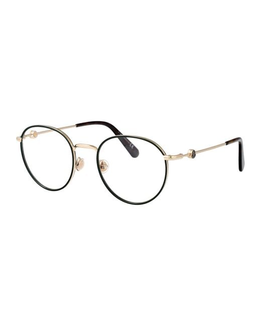 Moncler Black Round Optical Ml5135 032 for men