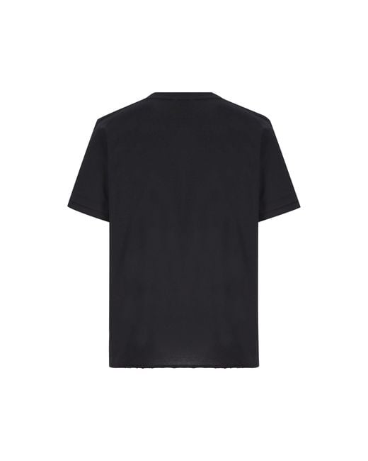 Saint Laurent Black Organic Cotton T Shirt